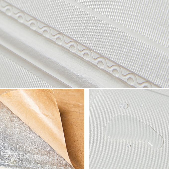 Modern Wall Panel Cartoon Print Peel and Stick Waterproof Wall Paneling