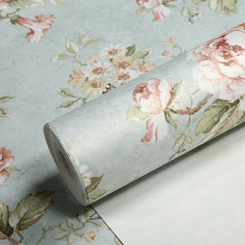 Big Peony Blossom Wallpaper Roll for Bedroom Flower Print Wall Decor, 33' x 20.5"