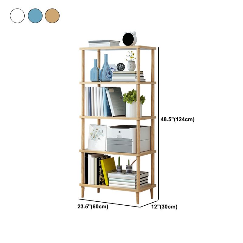 Modern Etagere Wooden Book Shelf Open Shelf Bookcase for Home