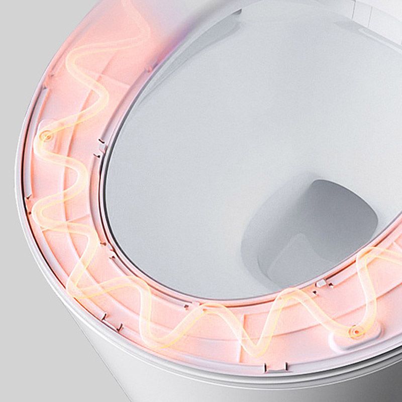 Modern Heated Seat Toilet ABS Wall Mount Flush Toilet for Home Use