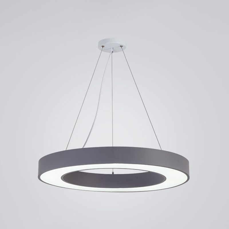 Forme de bague en métal La lumière suspendue style moderne 1-Light Hanging Mount Fixture pour la maternelle