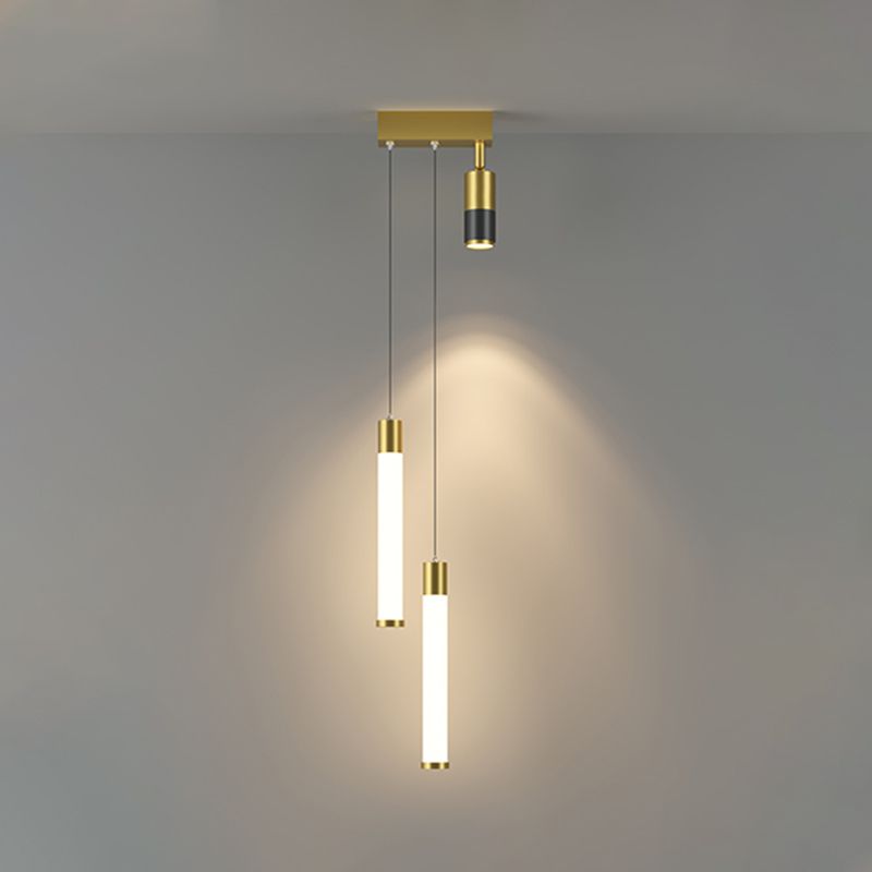 Modern Pendant Light Minimalist Metal Bedroom LED Hanging Light Fixture