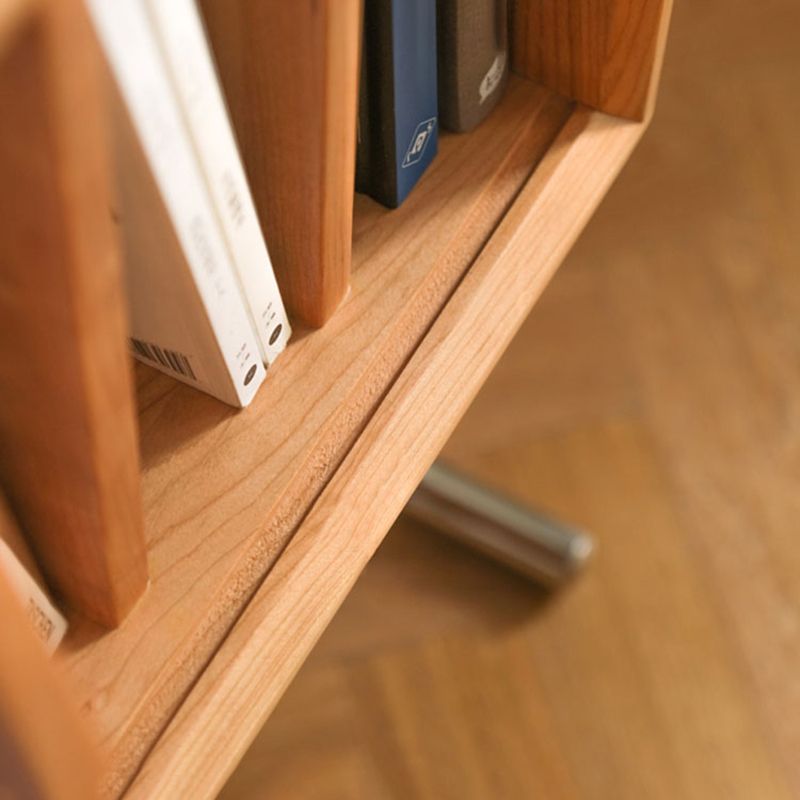 Glam Style Wood Standard Bookcase 25"L Vertical Closed Back Bookshelf