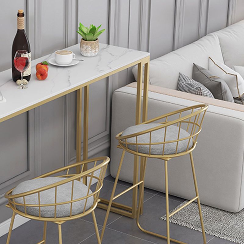 Contemporary Style 1/2/3 Pieces Specialty Stone Bar Table Set for Living Room