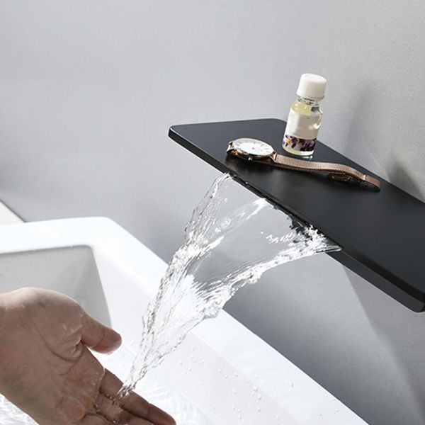 Waterfall Tub Faucet Trim Wall Mounted Low Arc Bath Faucet Trim