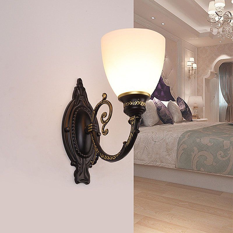 Bol éclairage en verre givré