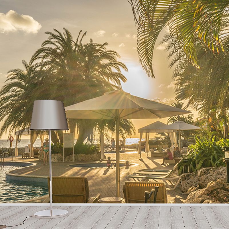 Environment Friendly Wall Mural Wallpaper Tropical Sitting Room Wall Mural