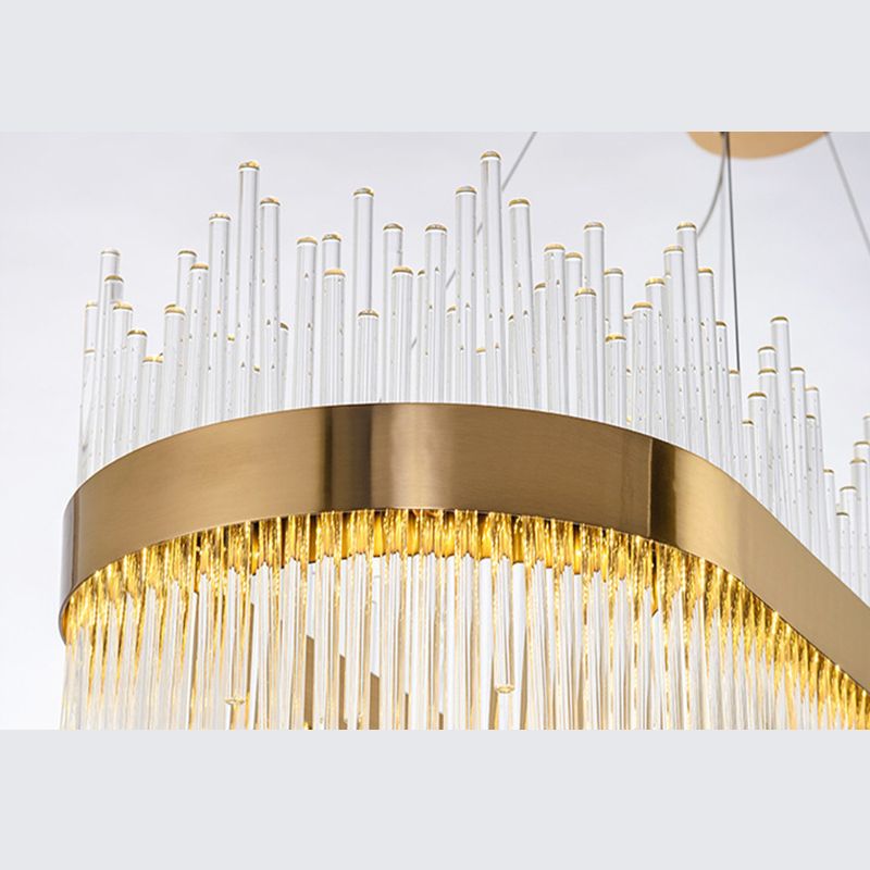 Moderna isla Pense de iluminación de cristal Restaurante Luz de restaurante Luz interior