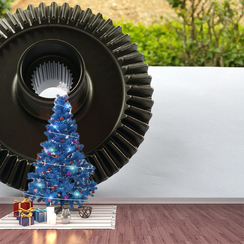 Industrial Metal Mildew Resistant Mural Wallpaper Decorative Wall Art for Decoration