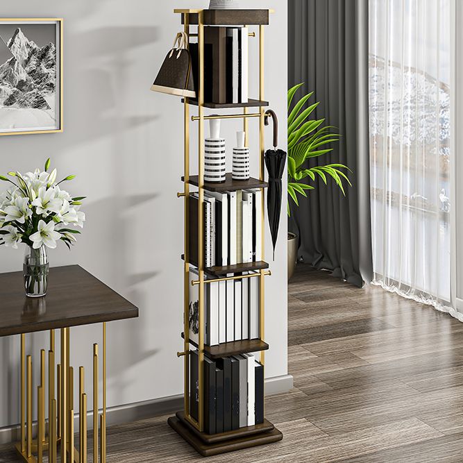 Modern Style Metal Bookshelf Open Back Bookcase for Home Office