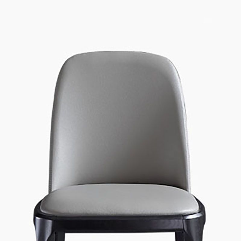 Silla auxiliar de cuero industrial para el hogar Silla de comedor sin brazos Parsons (juego de 2)