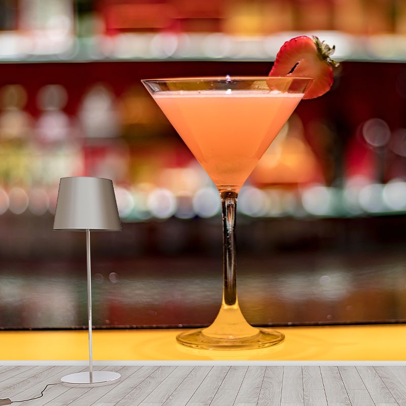 Wine Wall Mural Decal Moisture Resistant Contemporary Pub Bar Wall Covering