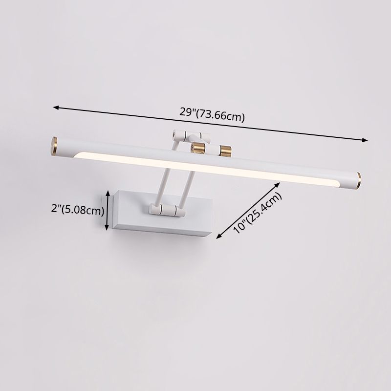 Lampe murale à LED en fer laqué dans la simplicité moderne