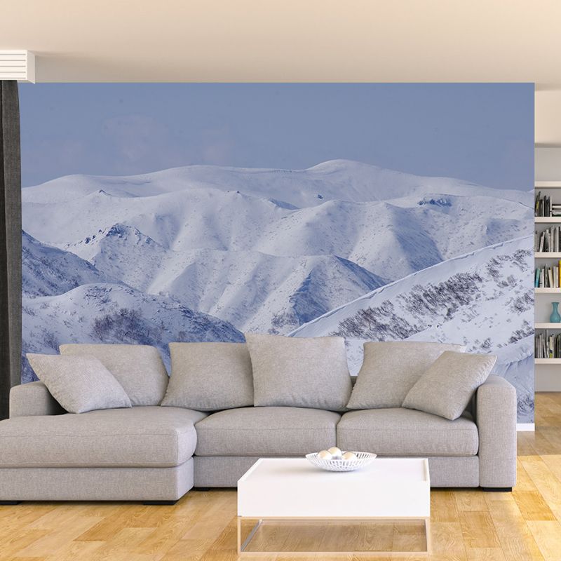 Mountain View Mural Wallpaper for Sleeping Room Wall Decor, Customized Size Available