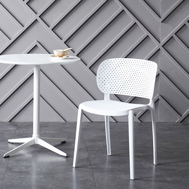Sillas contemporáneas que cenan la silla lateral abierta plástica sin brazos para la cocina