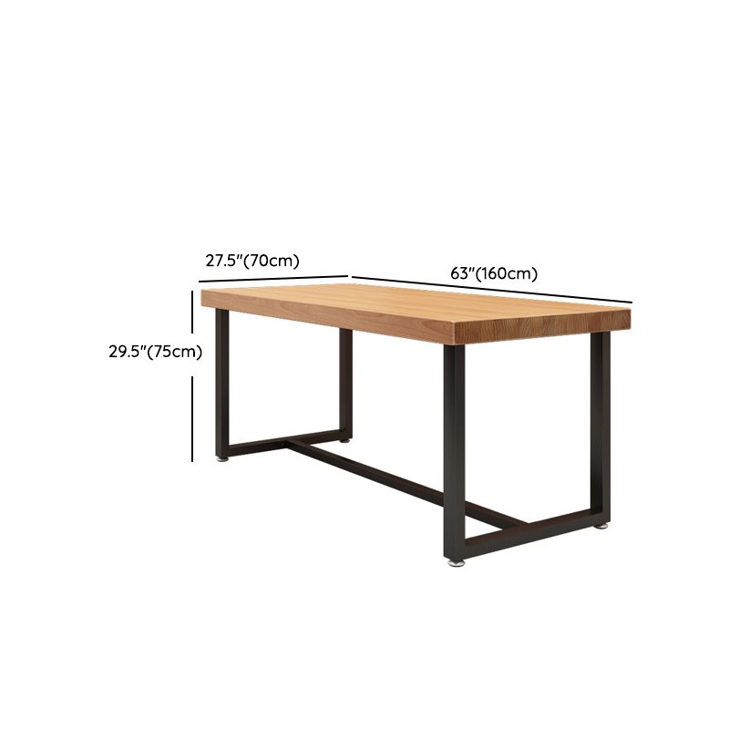 1/5 Pieces Rectangular Dining Table Set Industrial Style Wooden Dining Table with Chairs