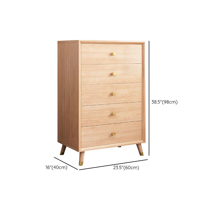 Wooden Chest Contemporary Glam Storage Chest Dresser with Drawers