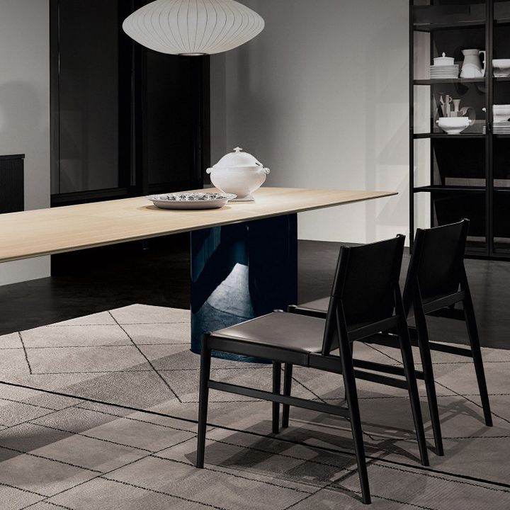 Chaise latérale en bois massif de style moderne, chaise de salle à manger à dossier solide pour salle à manger