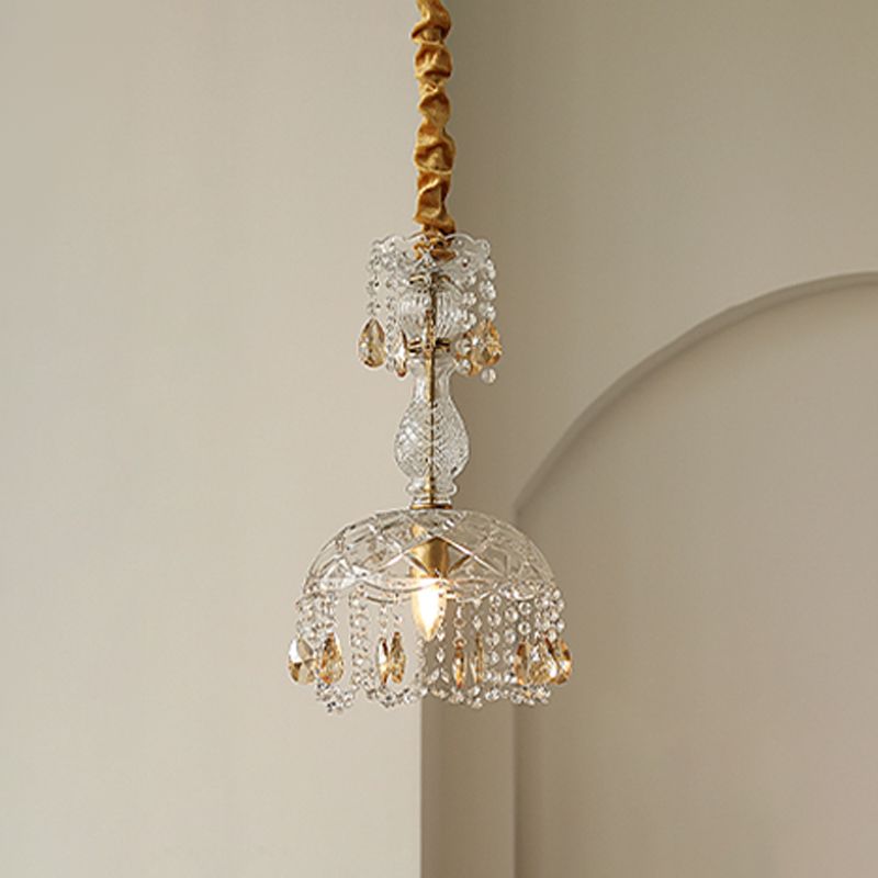 Topfabdeckung Schatten Hängende Beleuchtung moderner Stil Kristall 1 hängende Lampe für das Restaurant