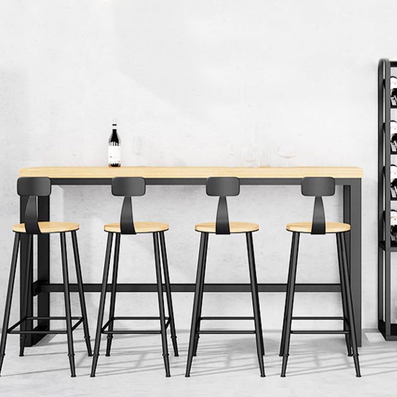 Solid Wood Pub Dining Set 1/2/5/9 Pieces Rectangle Indoor Glam Counter Height Set