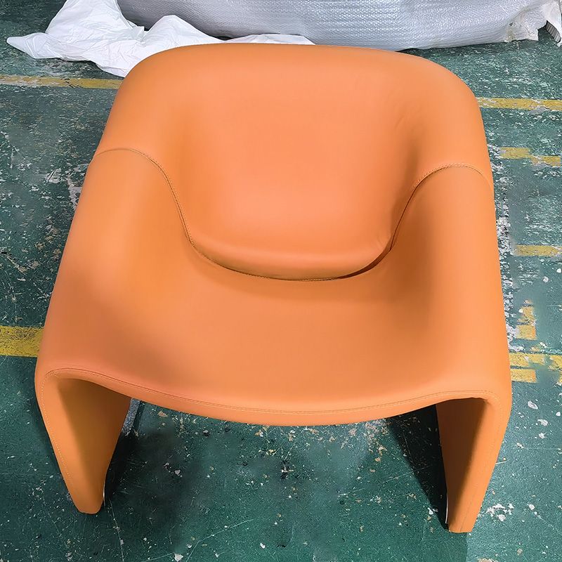 Solid Color Bedroom Solid Wood Frame Arms Included with Fabric Seat Barrel Chair