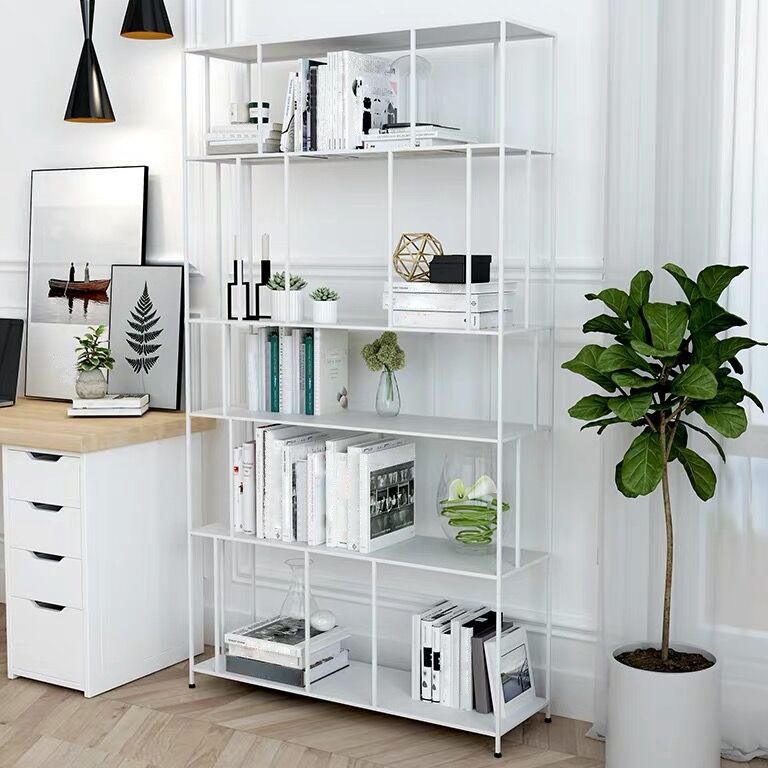 70.87"H Bookshelf Open Back Contemporary Style Bookcase for Home Office