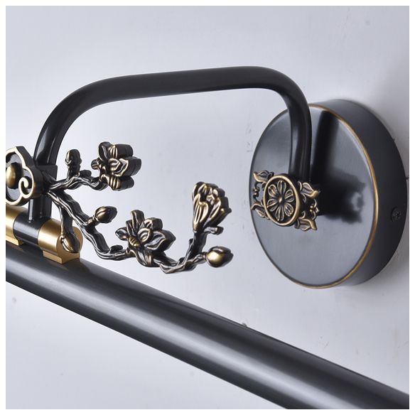 Brass LED Wall Sconce Indoor Wall Sconce Lighting with Acrylic Shade for Bathroom