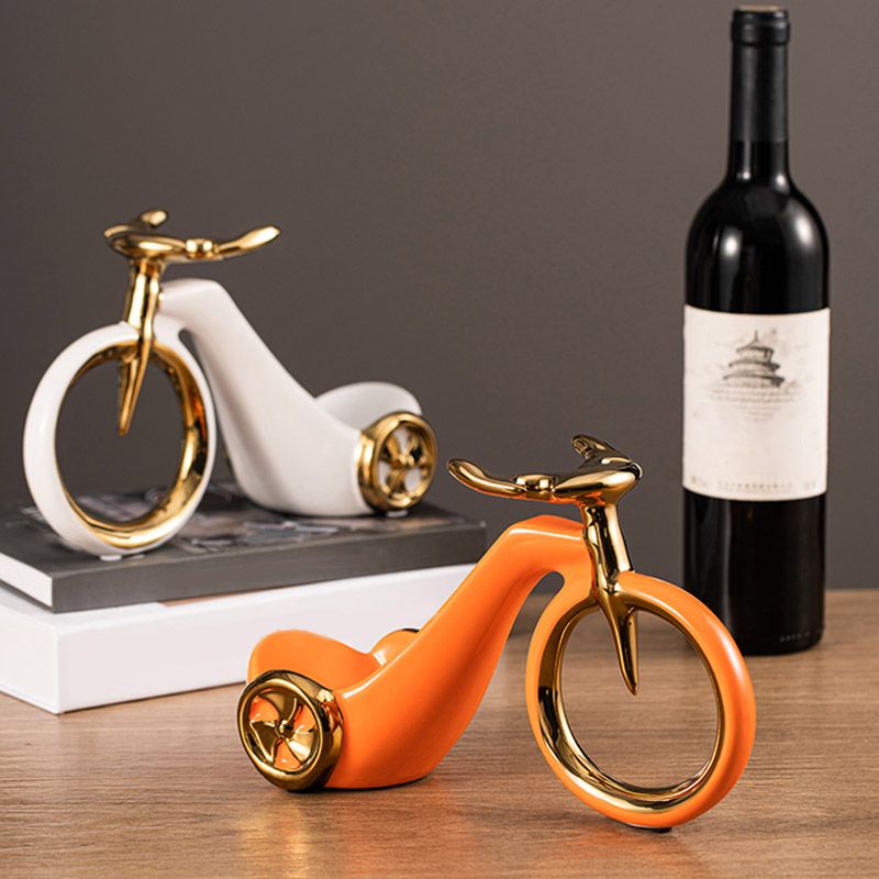 Modern Simple Tabletop Wine Rack Ceramic Wine Bottle Rack for Kitchen