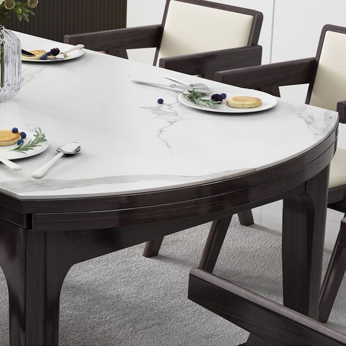 4 Legs Dining Table Sintered Stone Top Table for Home Kitchen Dinner