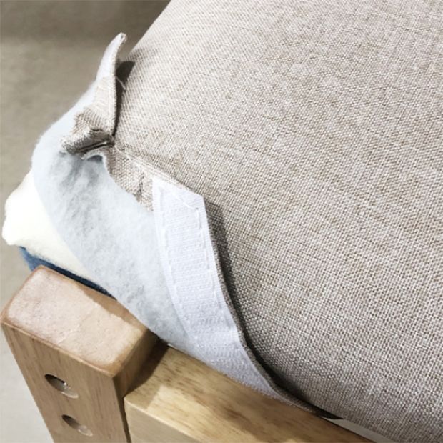 Sillón de madera contemporáneo para interiores y exteriores, sillón con respaldo abierto