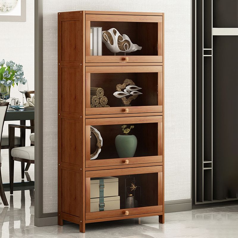 Urban Shelf Bookcase Engineered Wood Book Shelf with Cabinets for Study Room