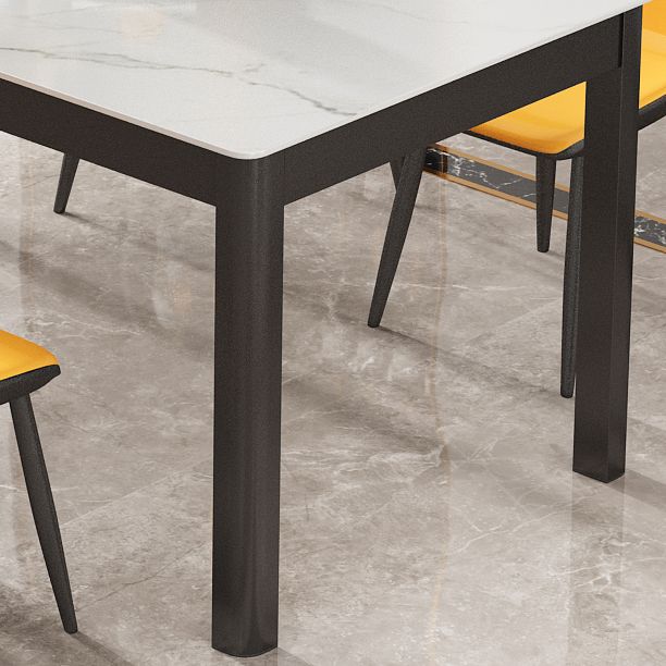 Modern Sintered Stone Dinette Set with Rectangle Table Dining Room Furniture for Dining Room