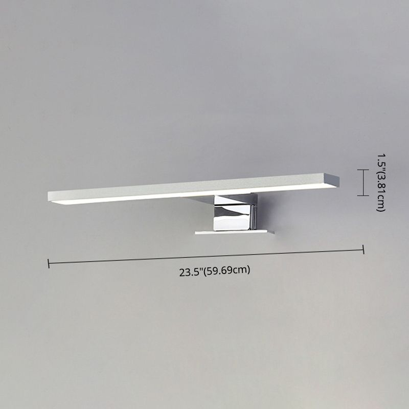 Luz de tocador lineal moderno Lighting acrílico Iluminación montada en la pared para el baño