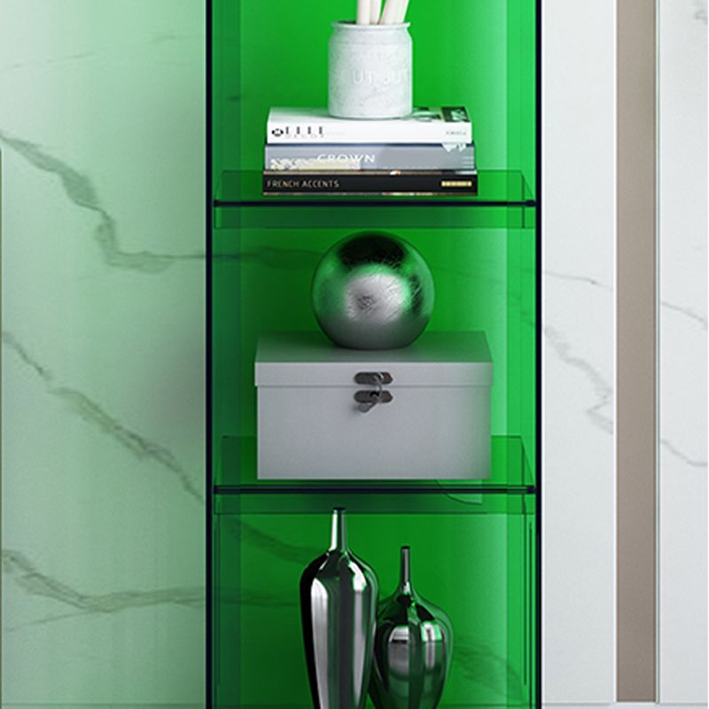 Rectangle Acrylic Standard Bookshelf Scandinavian Closed Back Bookcase