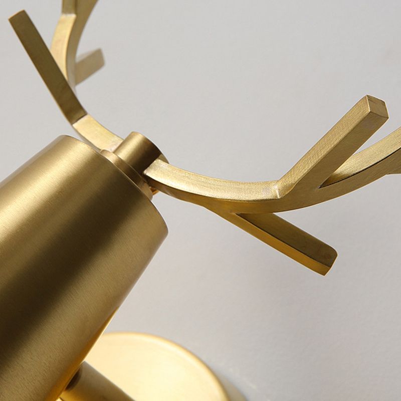 Volledige koper geweien mini wandlamp