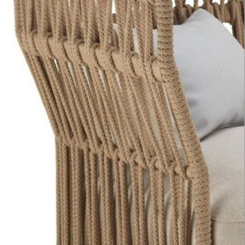 Tropical Patio Sofa Water Resistant Rattan Outdoor Patio Sofa