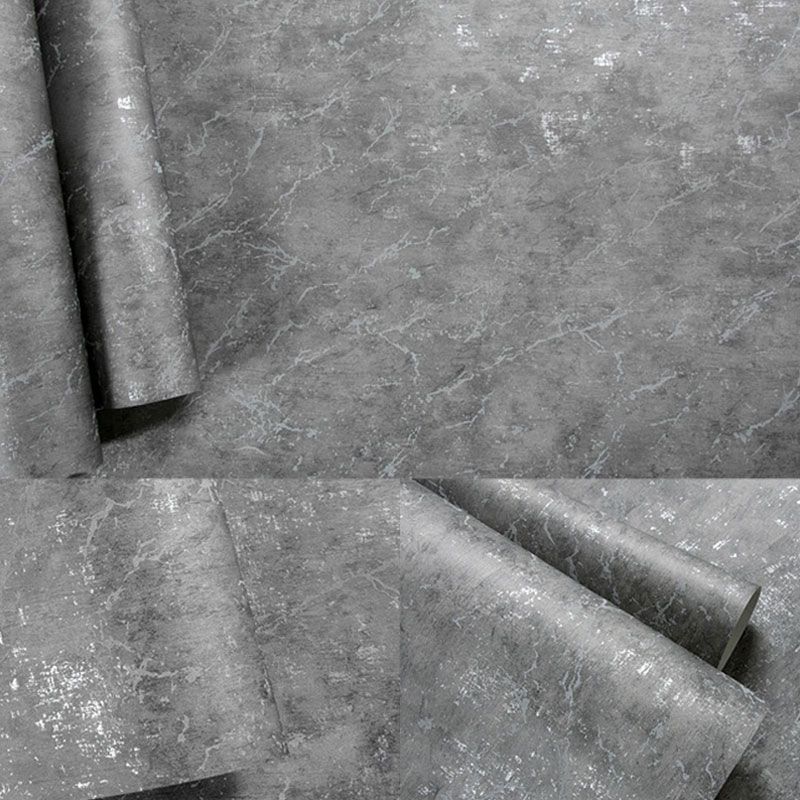 Industrial Cement Surface Wallpaper Roll Non-Pasted Living Room Wall Covering, 33'L x 20.5"W