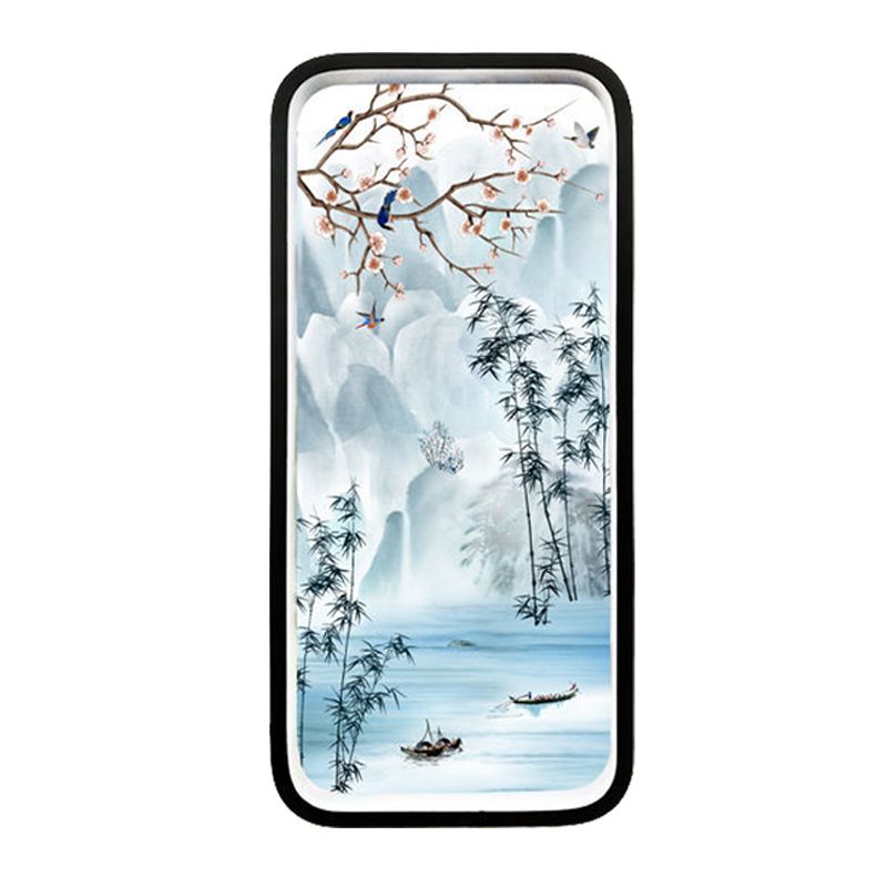 Aluminium rivier Mountain Mural Lighting Chinese zwarte en blauwe LED -muur gemonteerd verlichtingsarmatuur