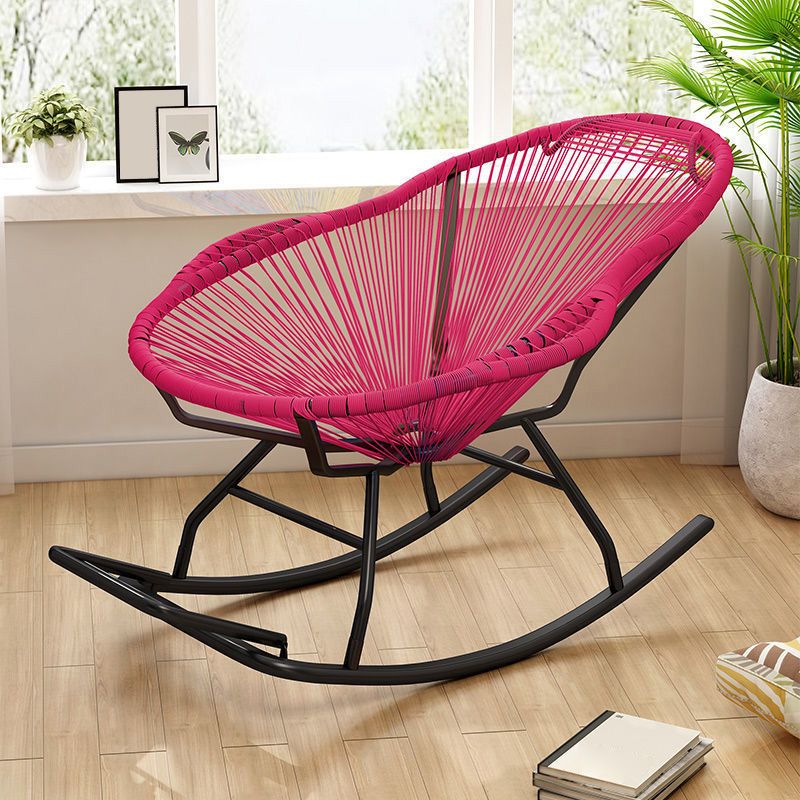 Contemporary Rattan Rocking Chair Outdoor Rocking Chair for Break