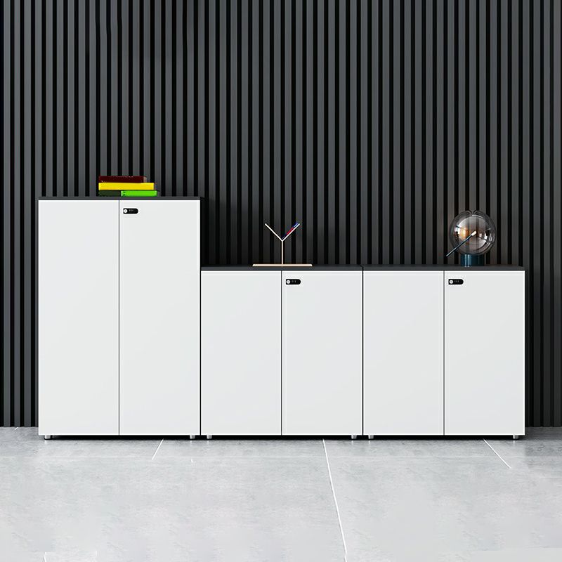 Contemporary Filing Cabinet Wood File Cabinet with Lock and Storage