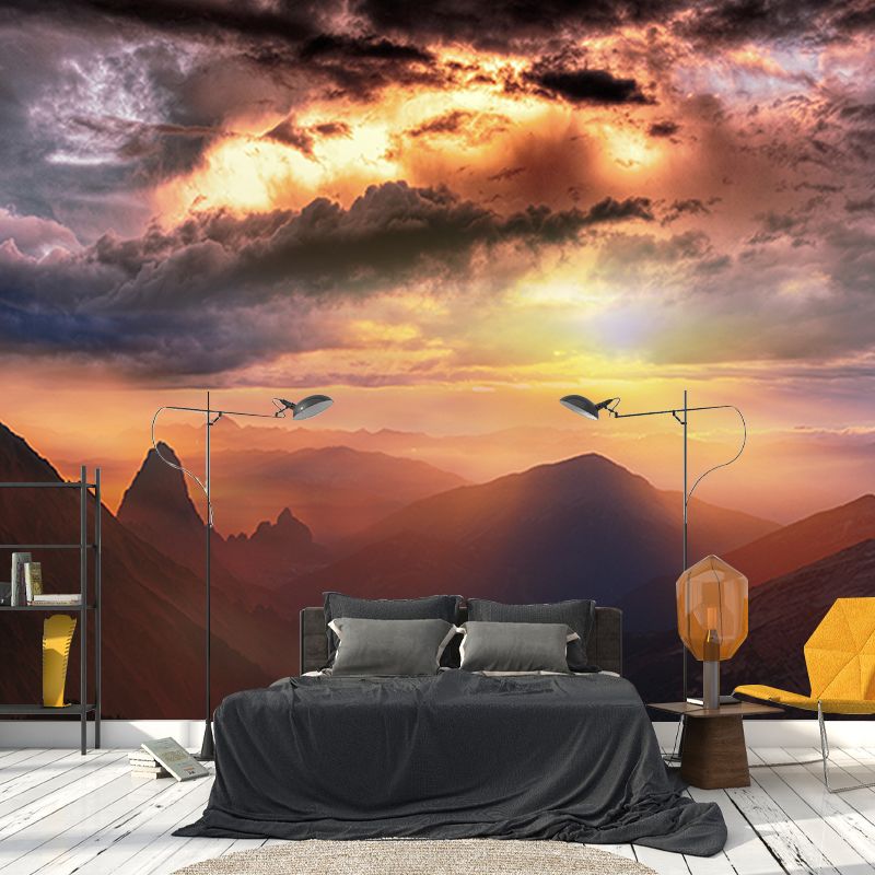 Wallpaper Mountain Decorative Photography Living Room Wallpaper