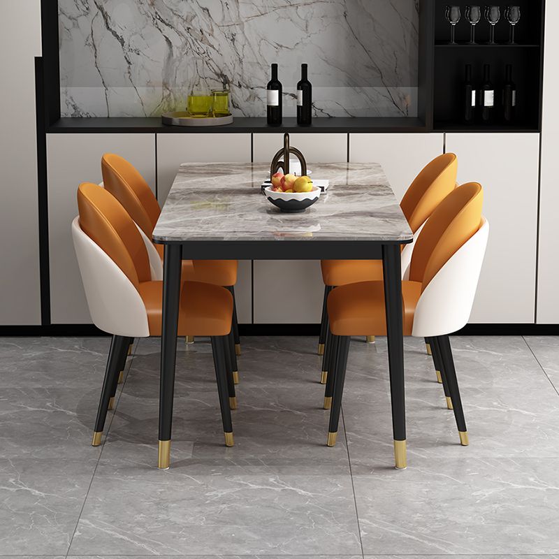 Glam 1/5/6/7 Pieces Dining Set Rectangular Dining Room Table Set