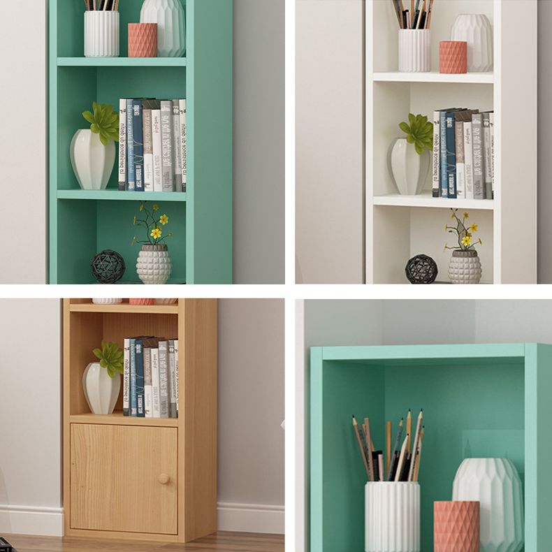 Closed Wooden Bookshelf Modern Home Living Room Study Corner Bookcase