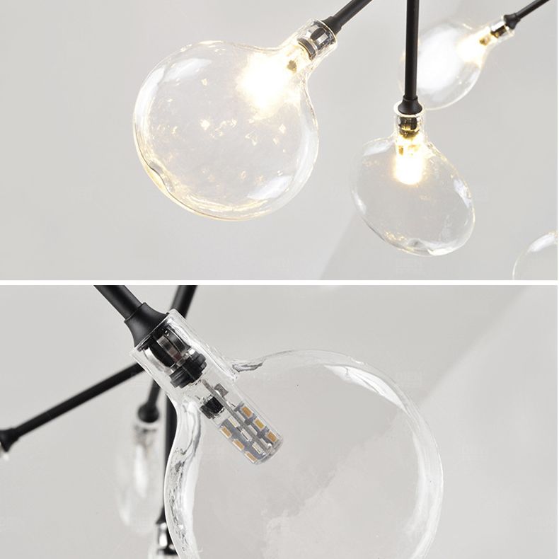 Estilo minimalista moderno techo en aerosol Costilla colgante de metal claro para sala de estar para sala de estar