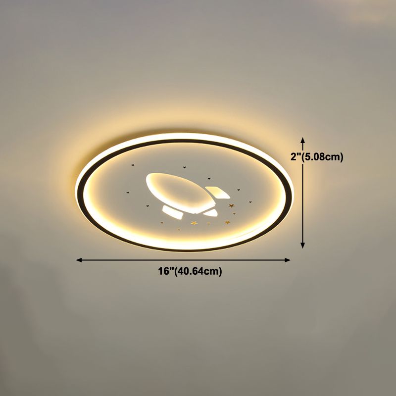 Luminaires à chasse d'eau moderne ROCKET METAL 1 LUMIÈRE LAMPS LAMPS LUMPRE EN NOIR ET BLANC