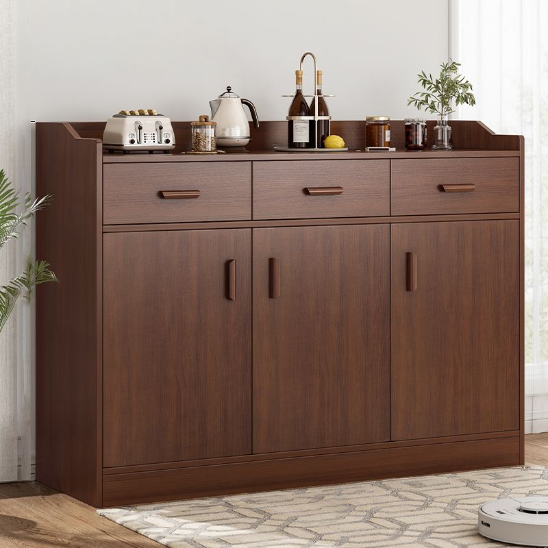 39.4" Tall Wood 3 - Door Accent Cabinet Mid-Century Modern Storage Cabinet