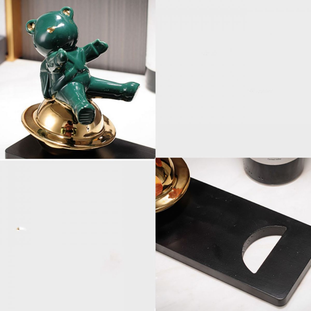 Countertop Wine Rack Solid Wood Base Wine Bottle Rack for Living Room