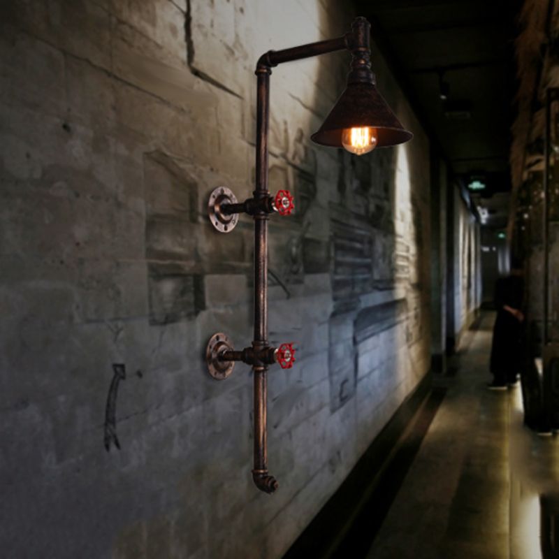 Industrial Wall Light Metallic Wall Light Sconce for Living Room