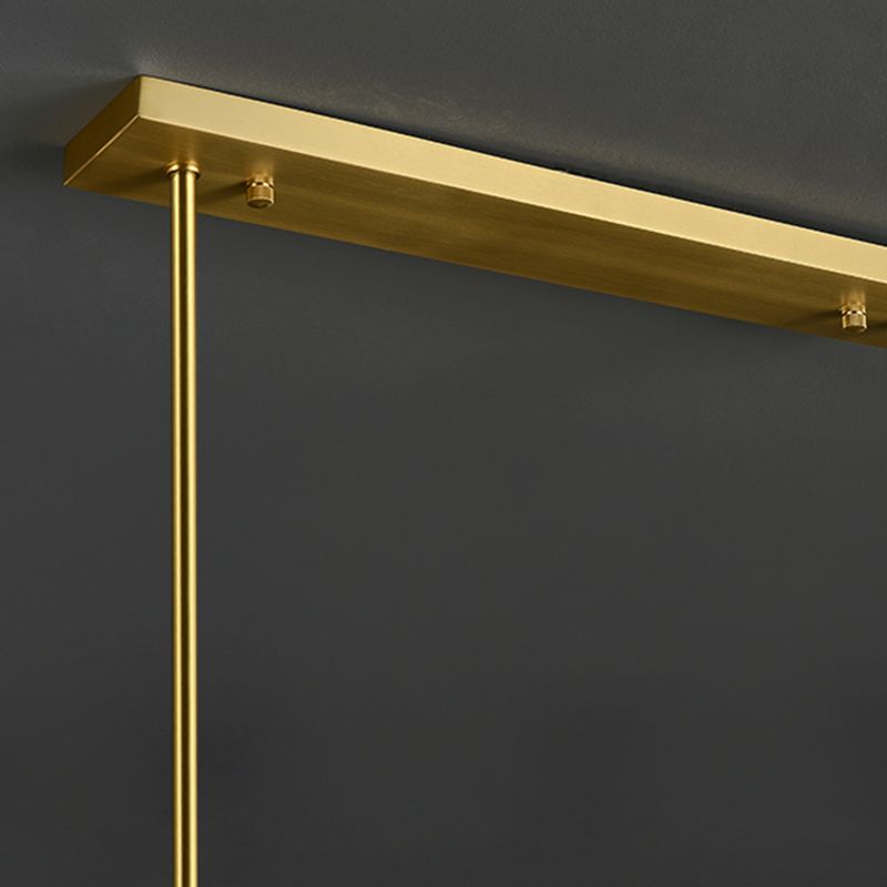 Modern Simple Geometric Island Pendant 4 Lights Island Light for Restaurant