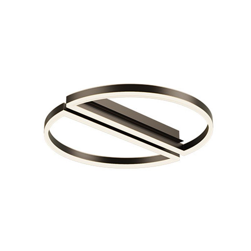 Hedendaagse Geometrisch Flush Light Metal 2 Light Flush Mount Plafond
